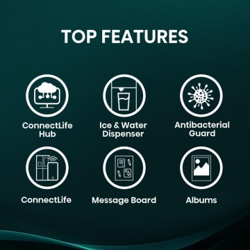 Hisense RS9P628GPFE Ψυγείο Ντουλάπα 614lt Total NoFrost Υ179xΠ91xΒ73εκ. Μαύρο Hi9